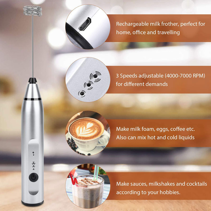 Mini mousseur à lait électriqu - Portable Blender Usb Rechargeable avis et prix