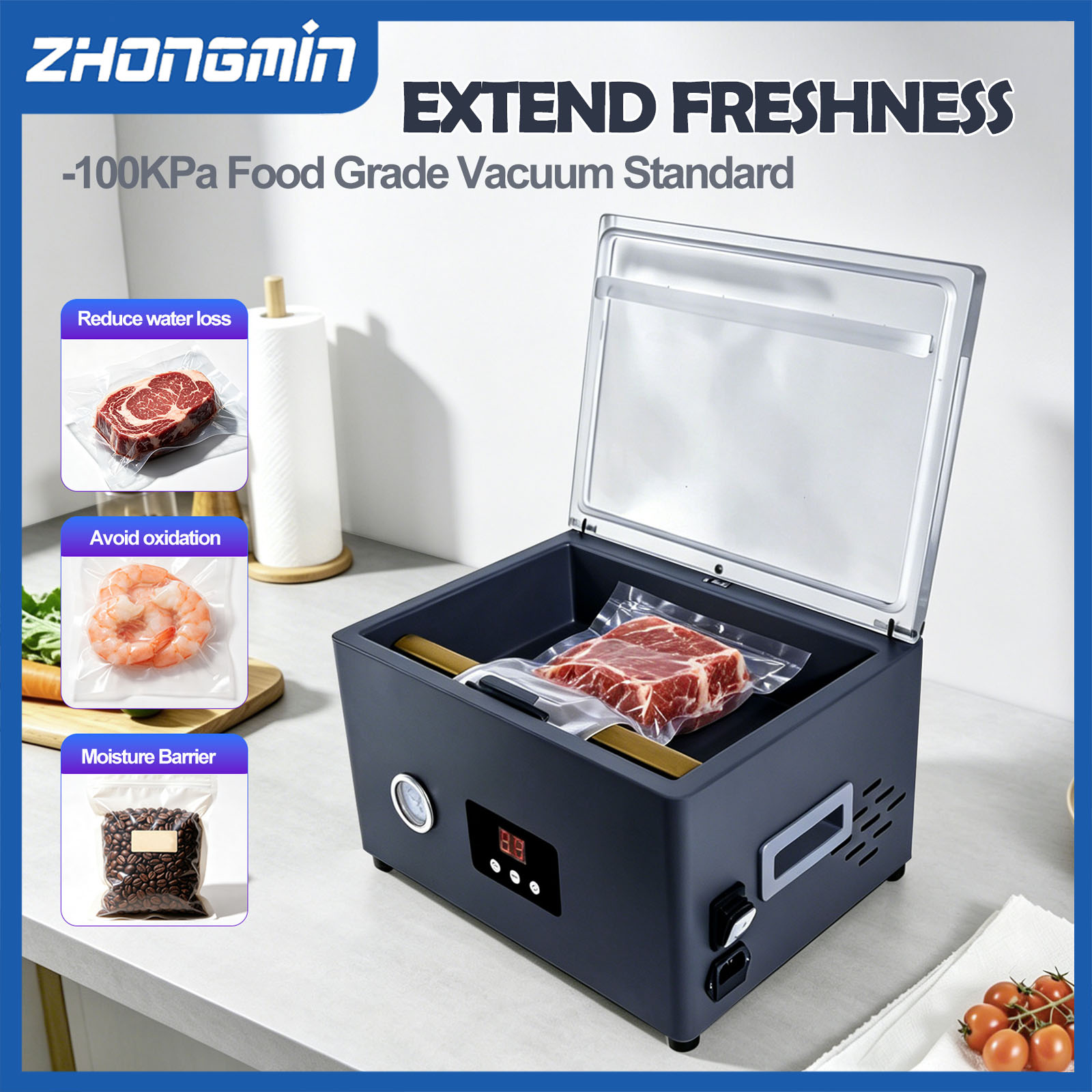 Machine de mise sous vide alim - Food Vacuum Sealer Machine avis et prix
